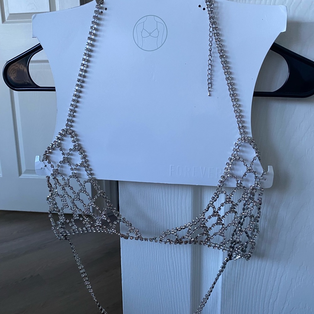 Body jewelry bra/top